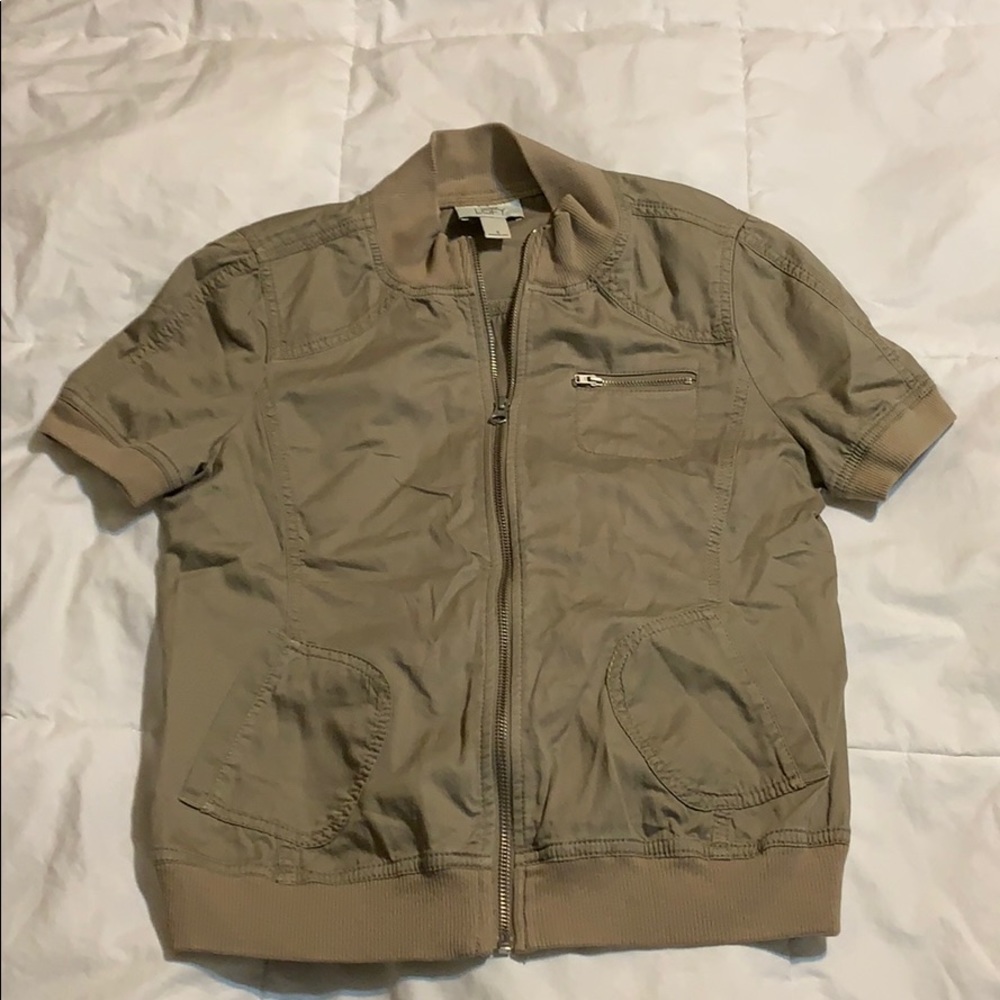 🐝 Anne Taylor LOFT zip up top